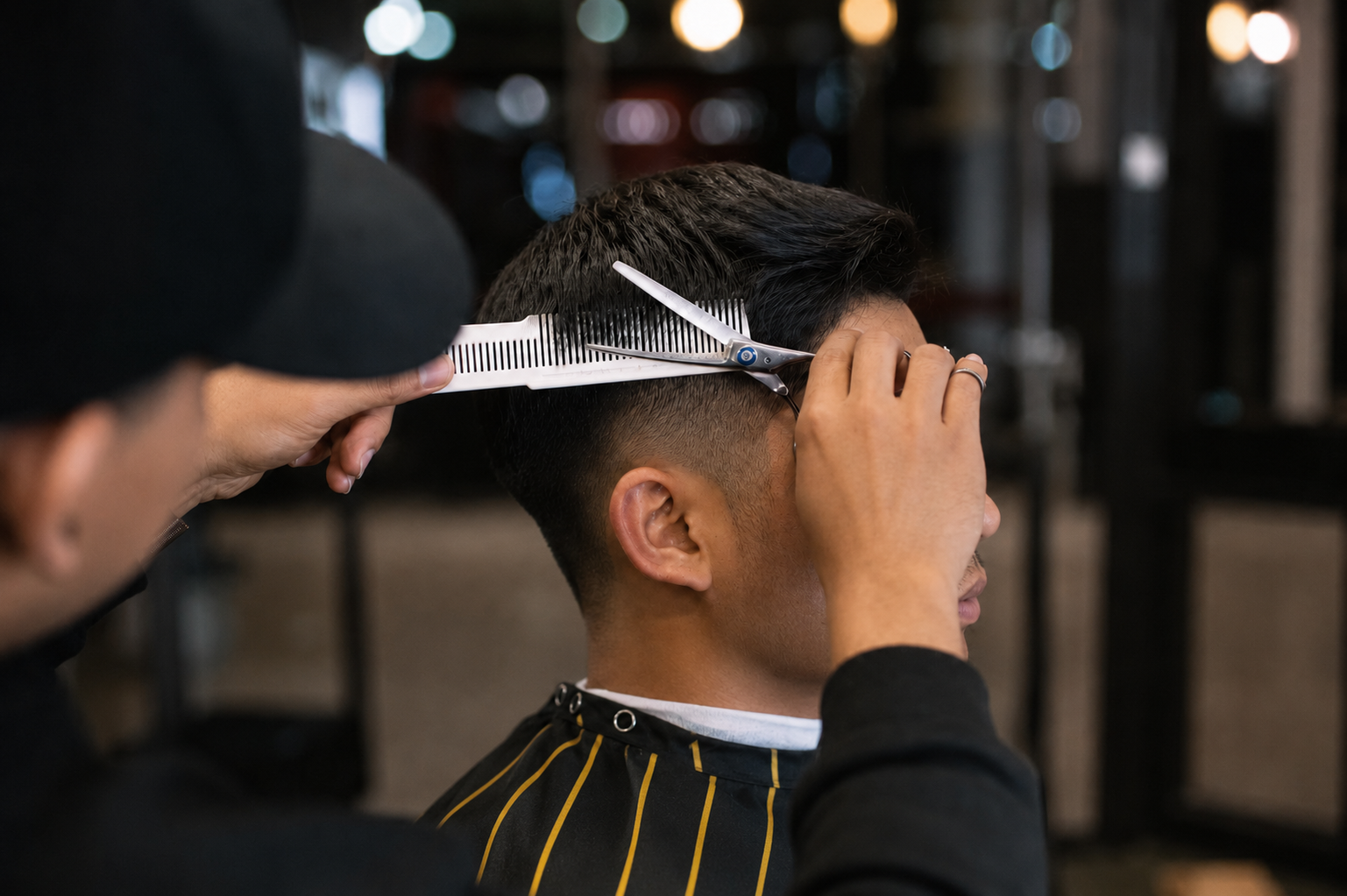 Barbershop styling stations