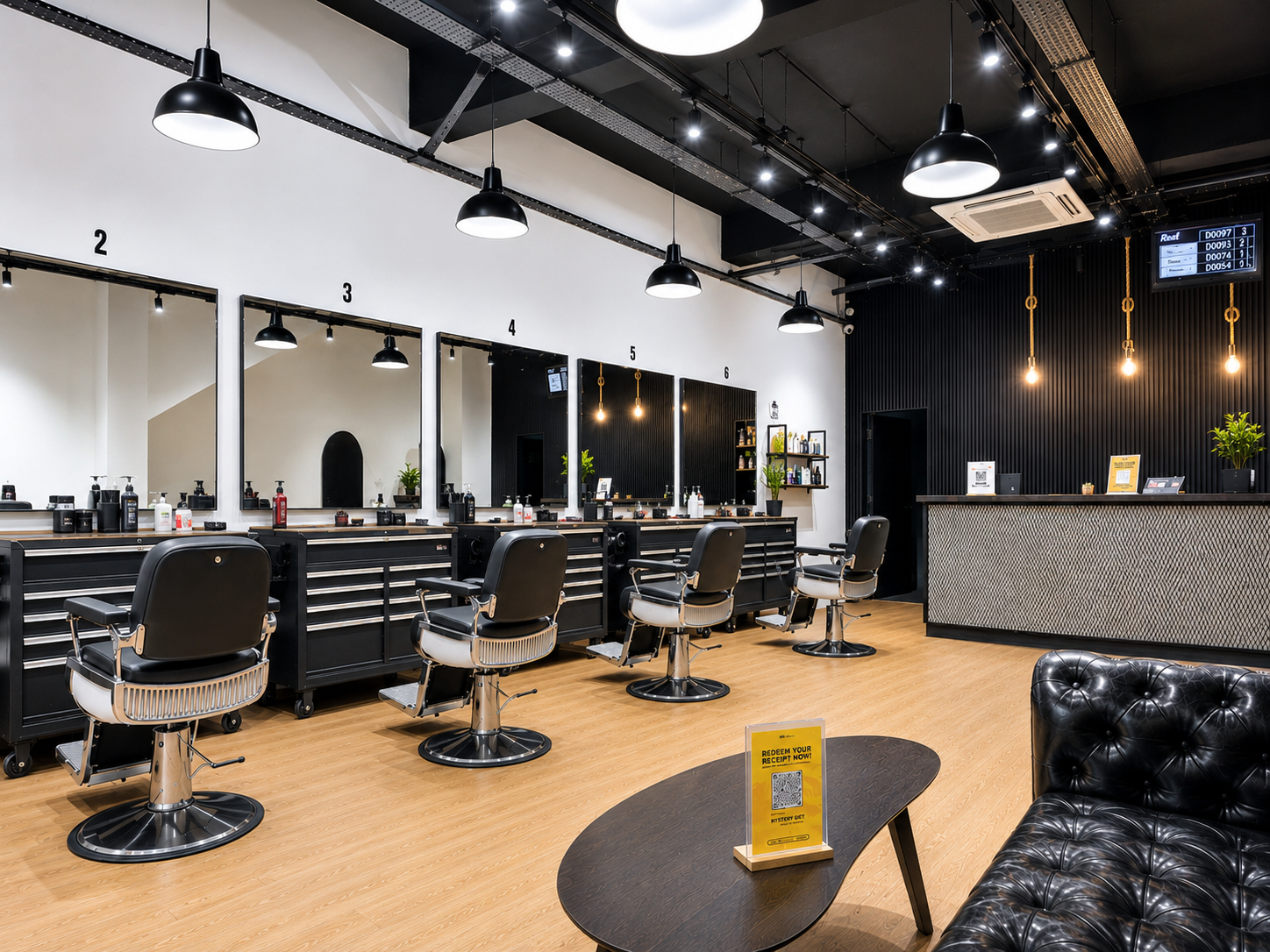 Real Barbershop Interior